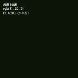 #0B1405 - Black Forest Color Image
